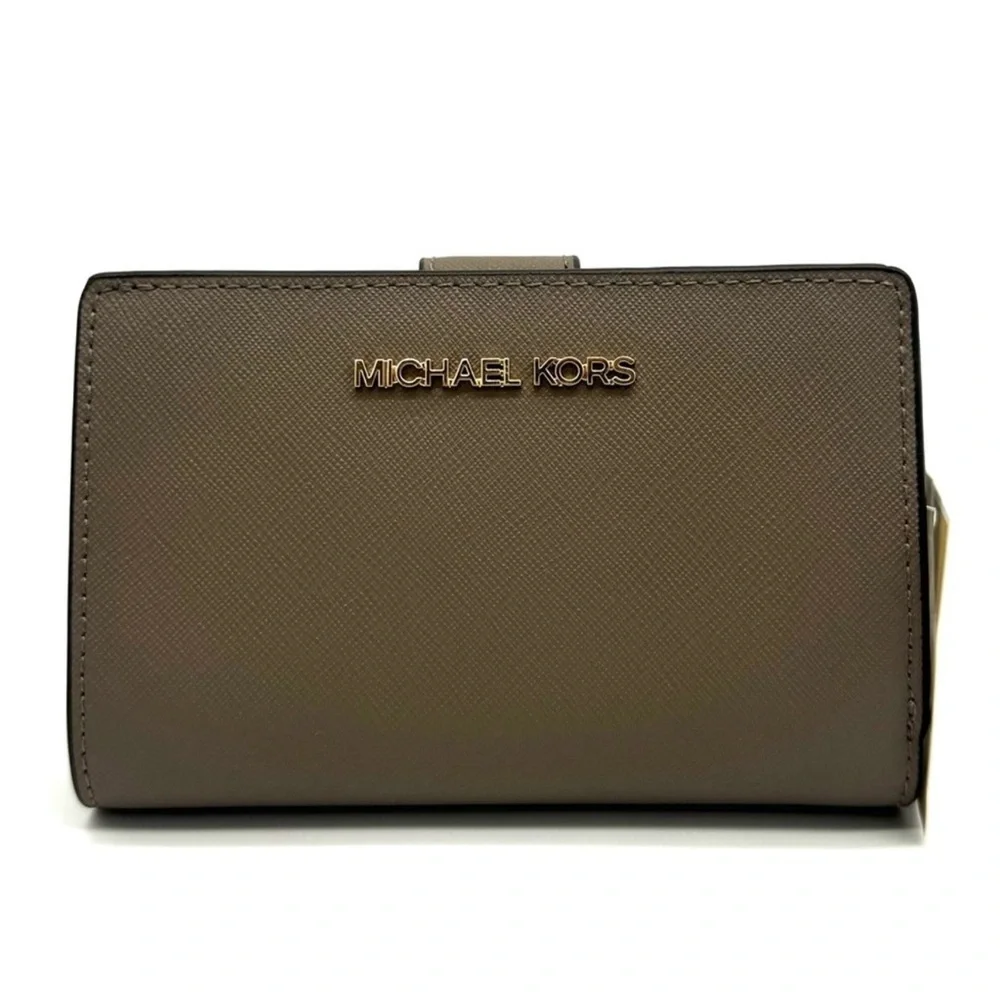 Michael Kors Medium Bifold Zip Chain Wallet Dusk